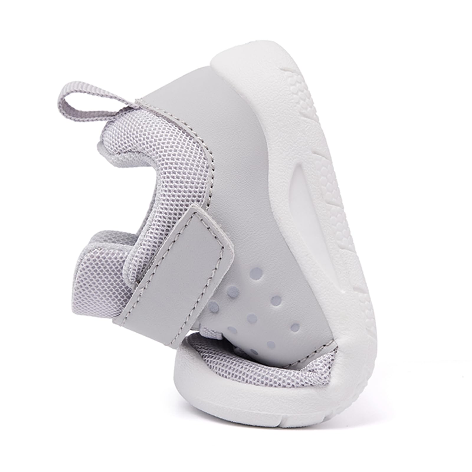 MORENDL Toddler Baby Shoes 0-4 Years Boy Girl Lightweight Breathable Non-Slip Sports Sneakers Running Walking Tennis Barefoot Shoes Grey 6-9Months