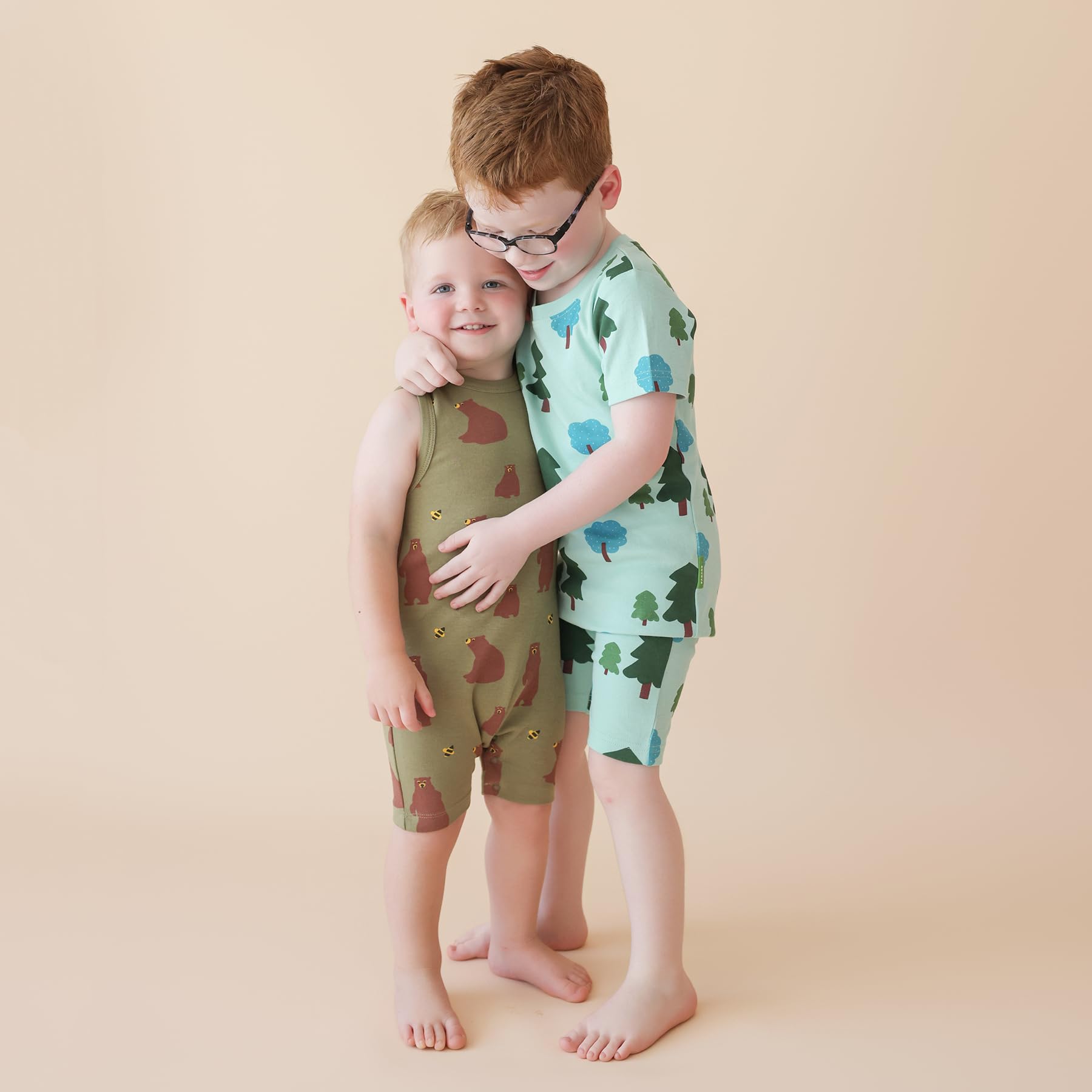 PARADE Organic Tank Rompers - Signature Prints Bears 12-18 Months