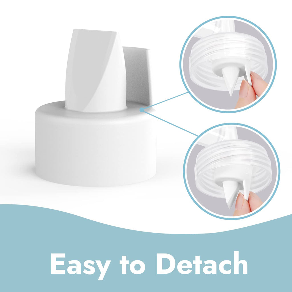 [6+2] Papablic Duckbill Valves Compatible Spectra S1 S2 & Medela, White