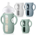 Juome Silicone Sleeves with Handles for Avent Natural Glass Baby Bottle 8oz