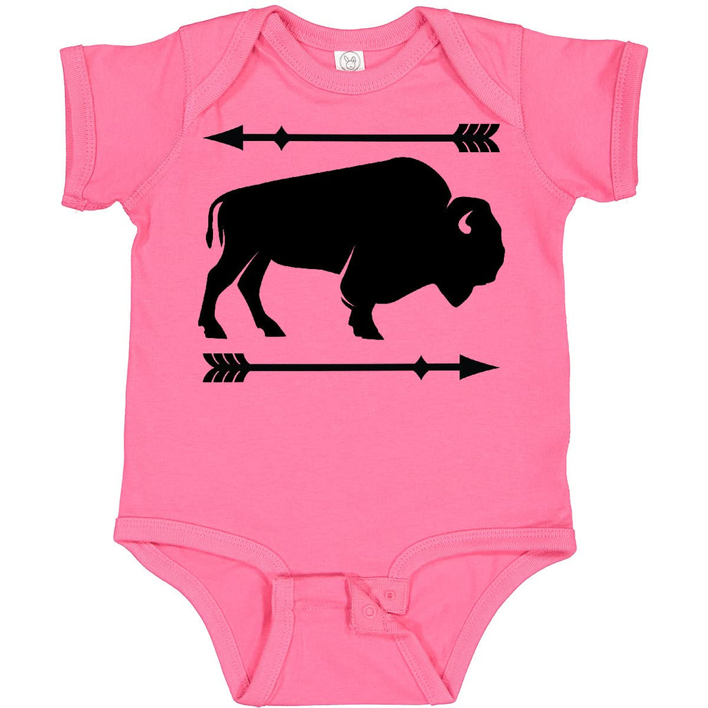 inktastic Buffalo Cute Animal Western Baby Bodysuit 12 Months Hot Pink 2ae82