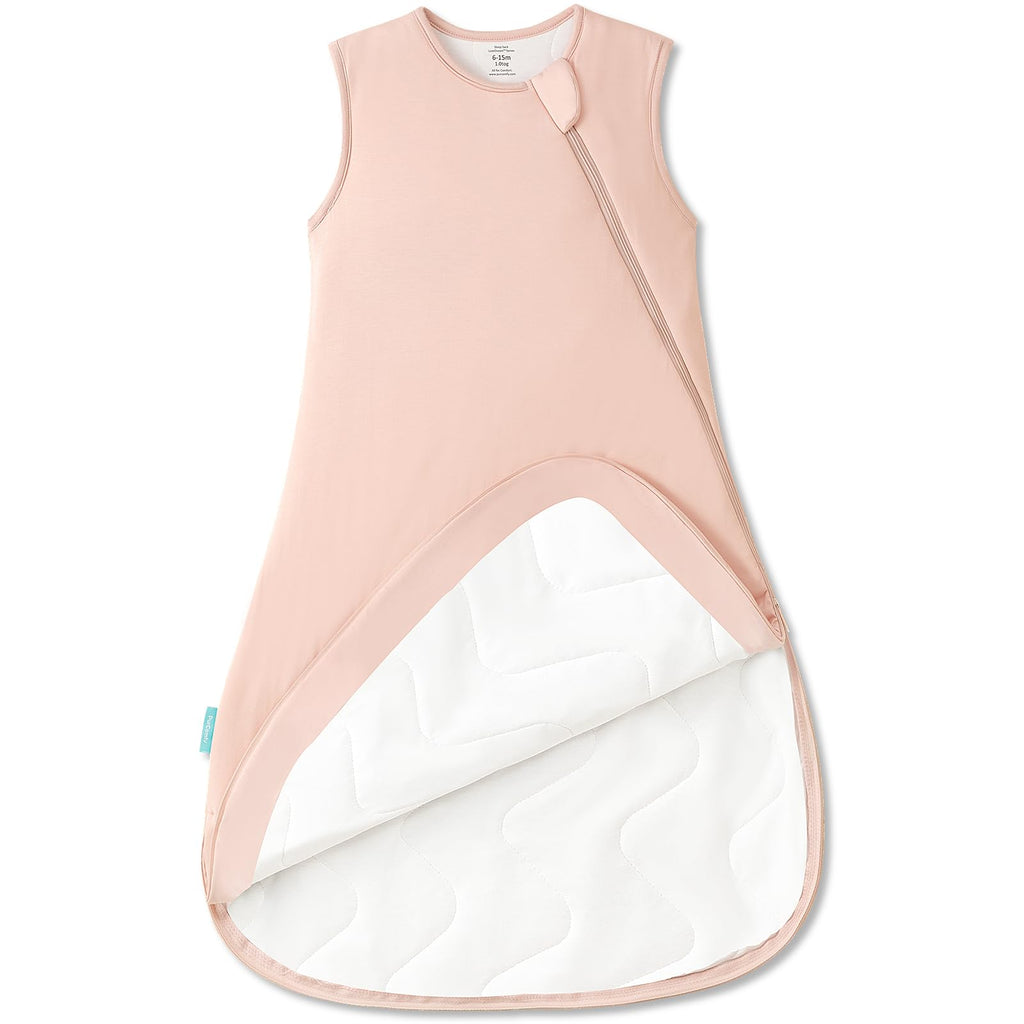 PurComfy Supersoft Sleep Sack 1.0 TOG, Bamboo Viscose, 0-3 Months, Blush
