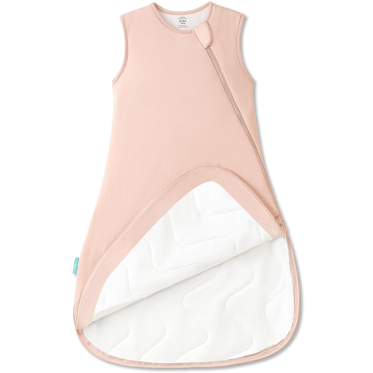 PurComfy Supersoft Sleep Sack 1.0 TOG, Bamboo Viscose, 0-3 Months, Dolphin