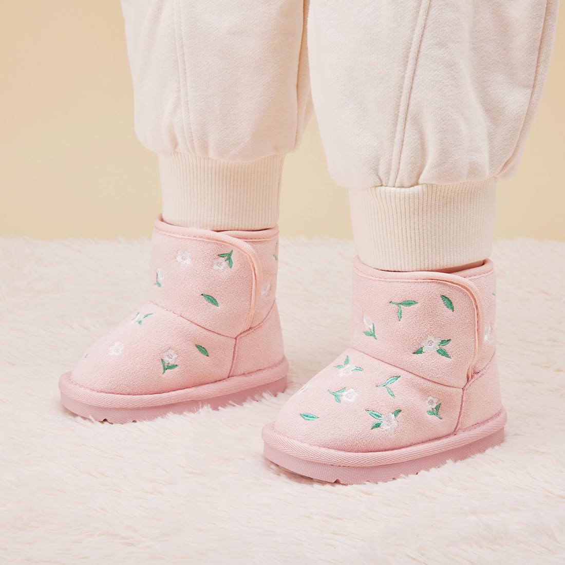 BMCiTYBM Baby Snow Winter Boots Girls Boys Infant Walker Shoes 12-18 Months