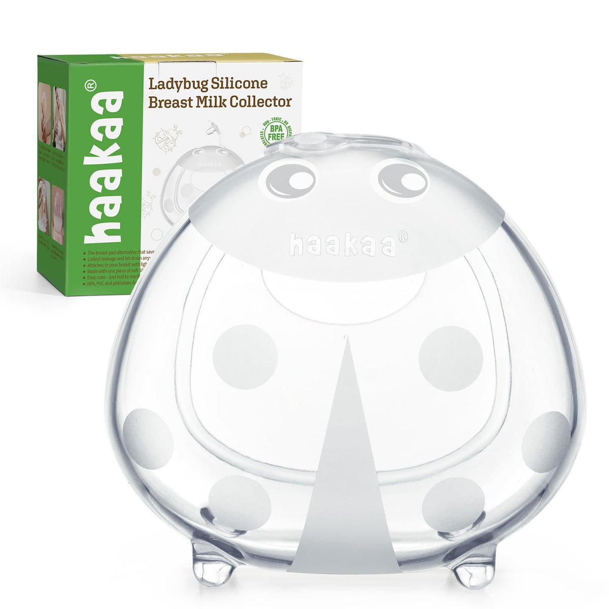 haakaa Ladybug Breast Milk Collector Milk Catchers 2.5oz/75ml,2PCS