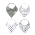 Copper Pearl Baby Bibs for Baby Boy or Girl – Bandana Drool Bibs for Teething, Absorbent Bibs for Eating, Newborn to Toddler, 4 Pack, Alta