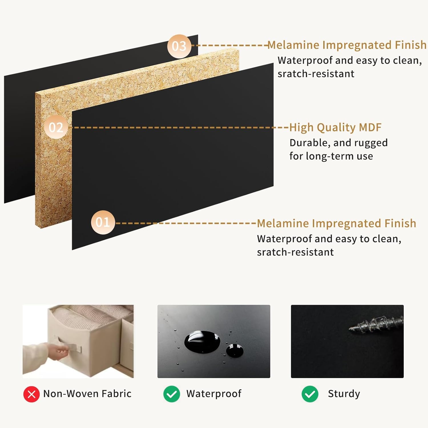 Sscaktu 7 Drawer Fluted Dresser with Deep Drawers for Bedroom, Black丨55 Wide Mid Century Dresser, Modern Chest of Drawers, Wood TV Stand Storage Organizer for Closet, Living Room, Hallway
