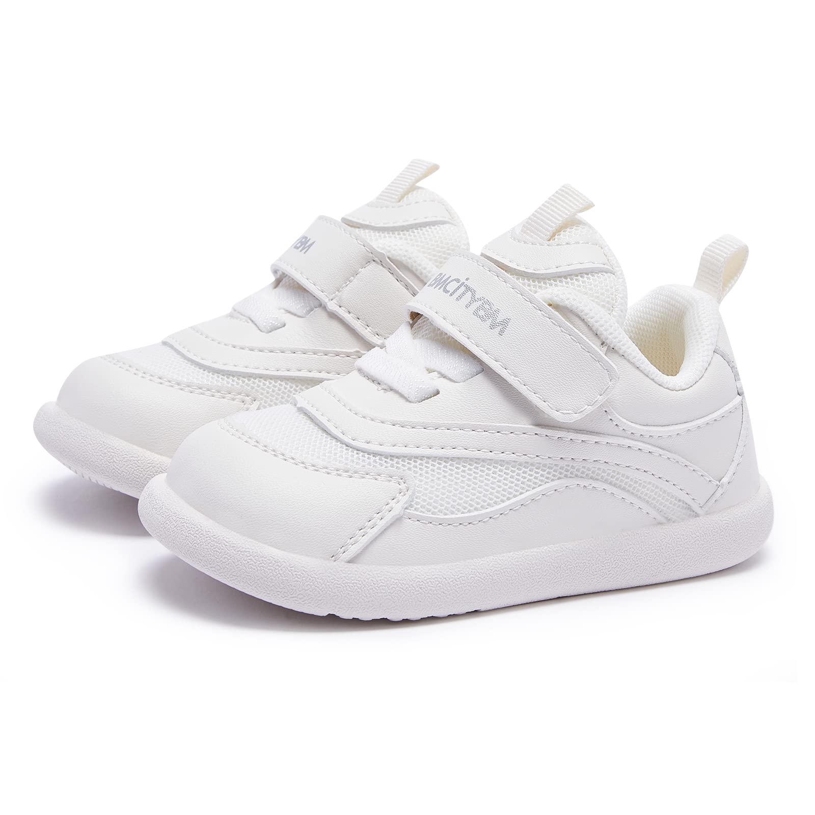 BMCiTYBM Baby Walking Shoes First Infant Sneakers White Size 18-24 Months