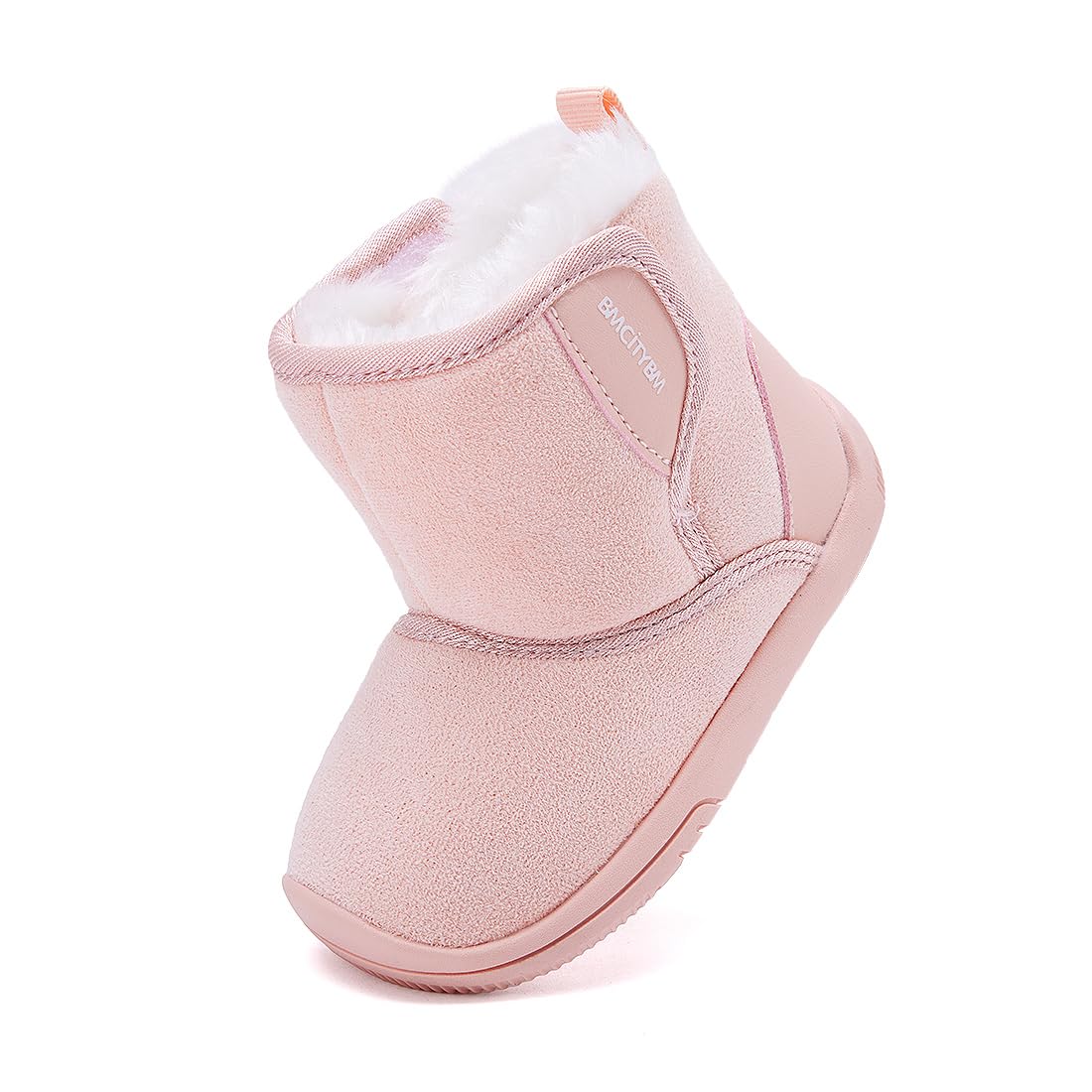BMCiTYBM Baby Snow Boots Warm Winter Fur Lined Baby Shoes Pink 12-18 Months