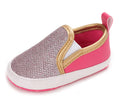 LONSOEN Baby Fashion Dress Loafer Infant Boys Girls First Walking Moccasin Crib Shoes,BAY218 Rose 6-12 Months