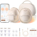 eufy Security Heated Wearable Breast Pump S1 Pro, Slim Hands-Free with Industry-Leading HeatFlow Tech, Wireless Charging Case, App-Controlled OptiRhythm, Hospital-Grade Suction, in-Bra Use