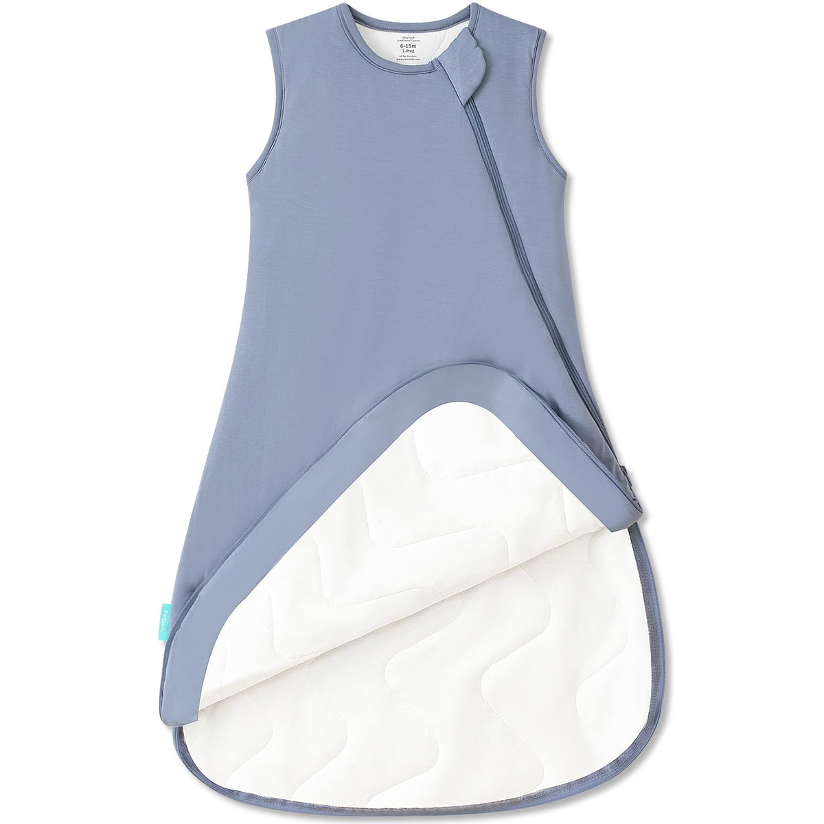 PurComfy Supersoft Sleep Sack 1.0 TOG, Bamboo Viscose, 0-3 Months, Dolphin