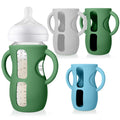 Juome Silicone Sleeves with Handles for Avent Natural Glass Baby Bottle 8oz