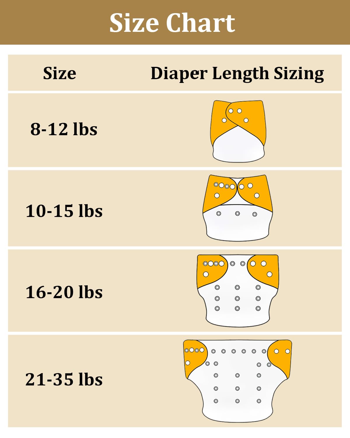 Babygoal Baby Reusable Neutral Cloth Diapers, One Size Adjustable Washable Pocket Nappy Covers 6 Pack+6pcs Rayon from Bamboo Inserts+Wet Bag