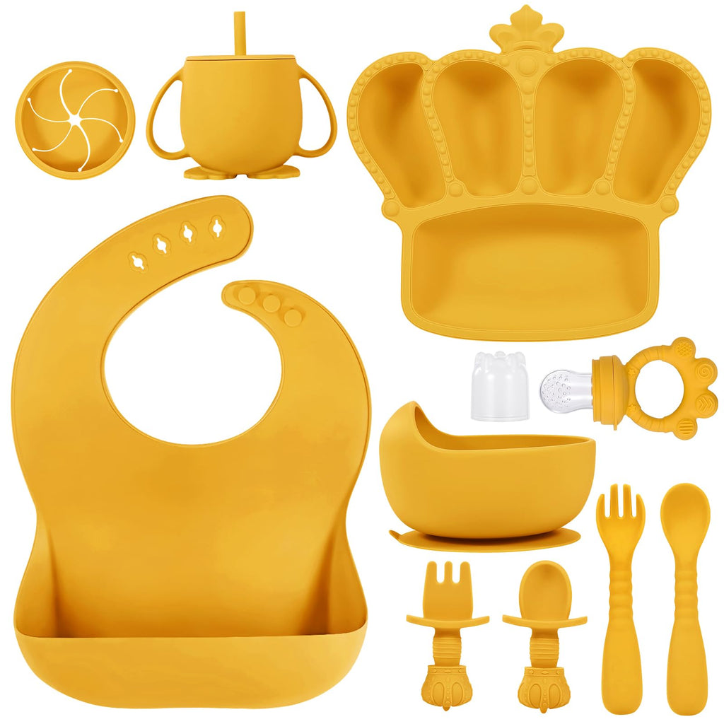 Silicone Baby Feeding Set 10 Pcs Baby Led Weaning Supplies Baby Essentials