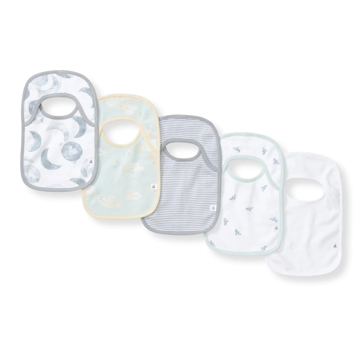 Burt's Bees Baby Bibs, Unisex 100% Organic Cotton Teething Drool Bibs
