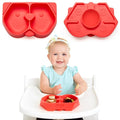 Nummy BOWL - Pure Silicone Bowl with Hidden Suction Cup for Babies and Toddlers | BPA and Phthalate Free | Microwave and Dishwasher Safe | Great Baby Gift (Red, Puppy Pal Collection)