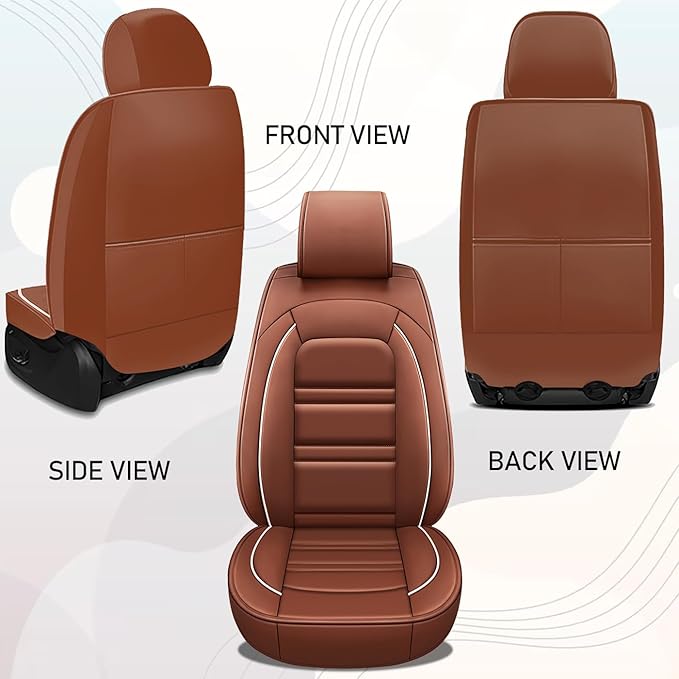 Seat Cover for Honda cr-v 2003-2025 | Car Seat Covers Front Seats, Waterproof Seat Protectors, Automotive Front Seat Covers (Front Seat, Coffee)