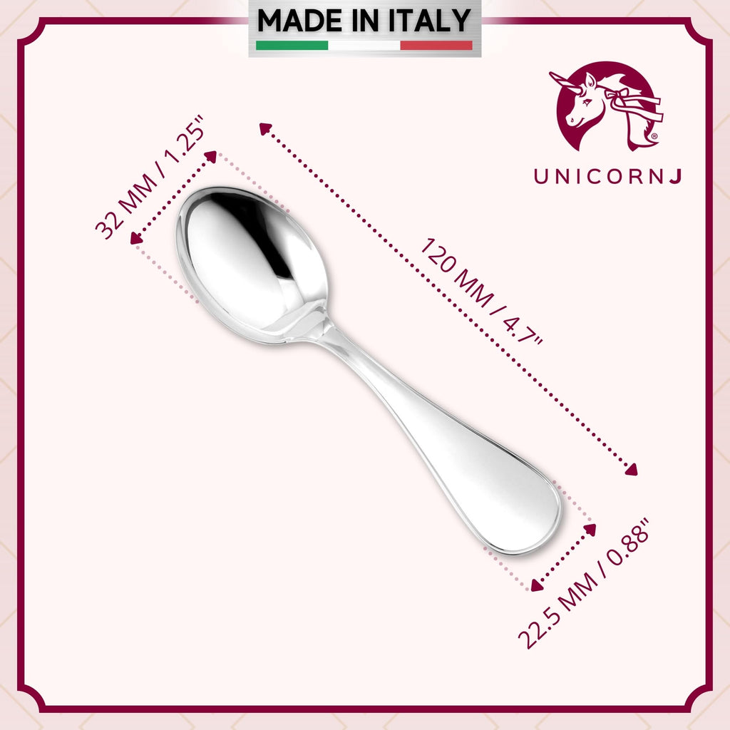 Sterling Silver Baby Spoon Wide Keepsake Engraveable Plain