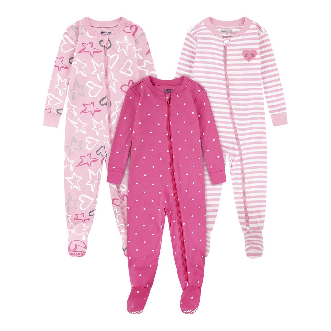 HUGGIES 3-Pack Footed Coverall