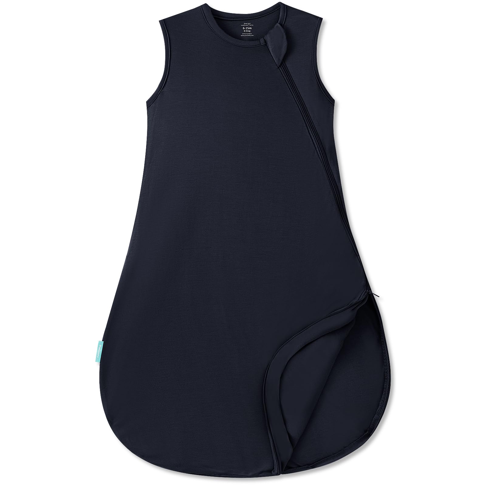 PurComfy Supersoft Sleep Sack 0.5 TOG, Bamboo Viscose 15-24 Months Midnight