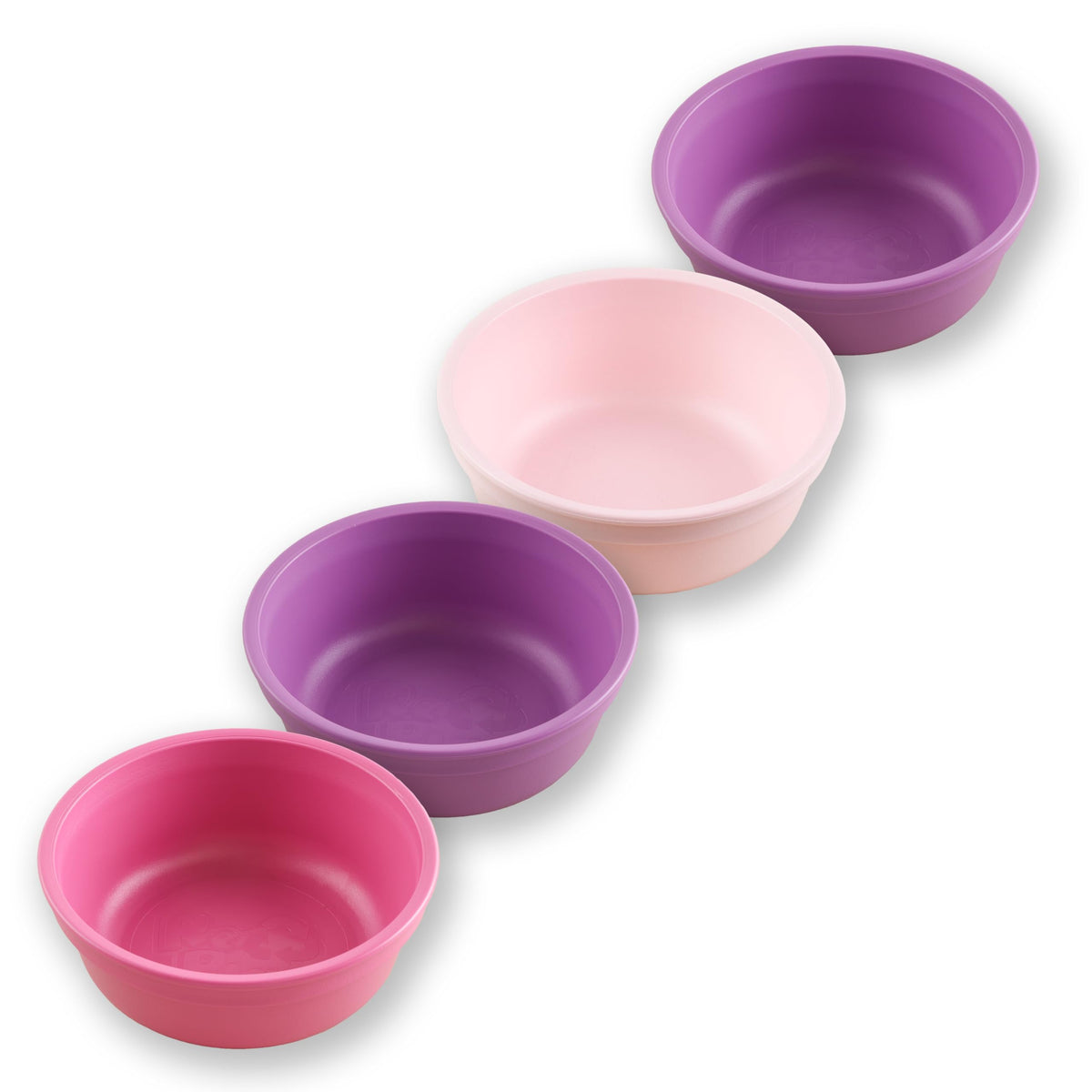 Re-Play 12 oz. Toddler Bowls Set of 4 - Kids Deep-Walled, Durable & Reusable Snack and Meal Bowls, Dishwasher & Microwave Safe, BPA-Free, Made in USA from Recycled Plastic, Christmas