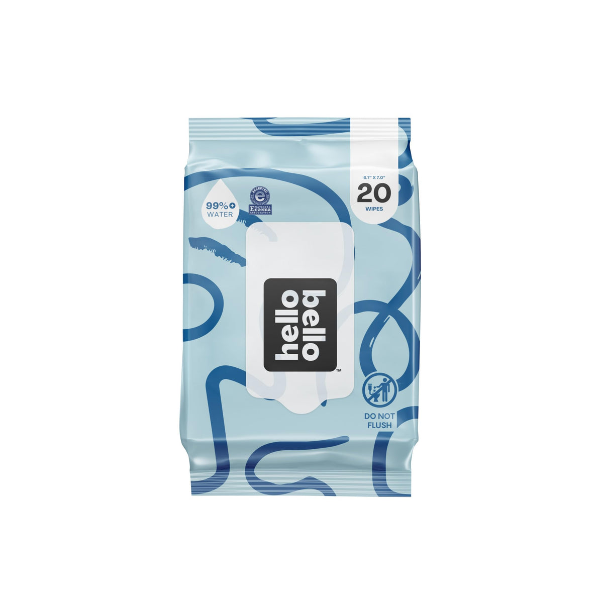 Hello Bello Extra Gentle Unscented Baby Wipes, Plant Based, Made with 99% Water and Aloe for Babies and Kids, 60 Count (Pack of 9) Total 540 Count
