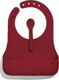 Avanchy Silicone Baby Bibs, Waterproof, Adjustable, BPA Free, Soft Unisex Set for Toddlers with Matching Spoon