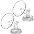 Belmikal 22mm 2 pc Flange Compatible with Spectra S2 S1 9 Plus Ameda MYA Motif Luna Breastpumps Replacement to Pump Parts and Flange. Compatible with Spectra Parts/Accessories