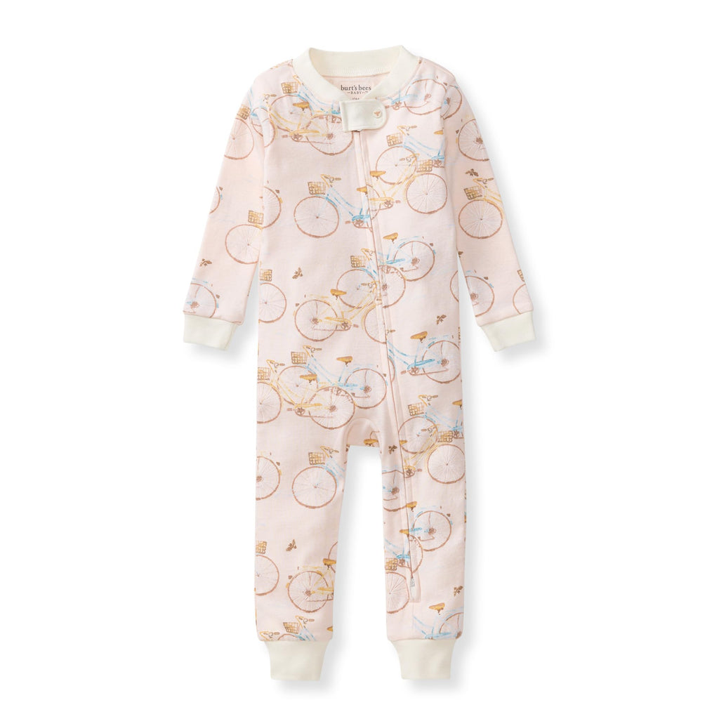Burt's Bees Baby Baby Girls Pajamas, One-Piece Footless Sleeper PJs, Non-Slip Snug Fit - Infants 12, 18, and 24 Months