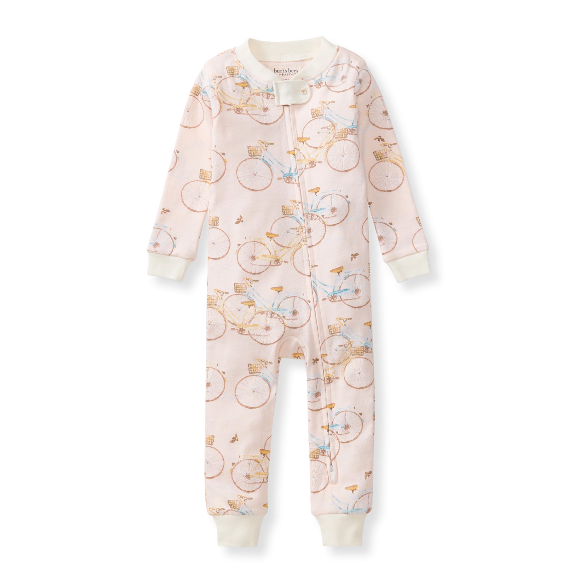 Burt's Bees Baby Baby Girls Pajamas, One-Piece Footless Sleeper PJs, Non-Slip Snug Fit - Infants 12, 18, and 24 Months