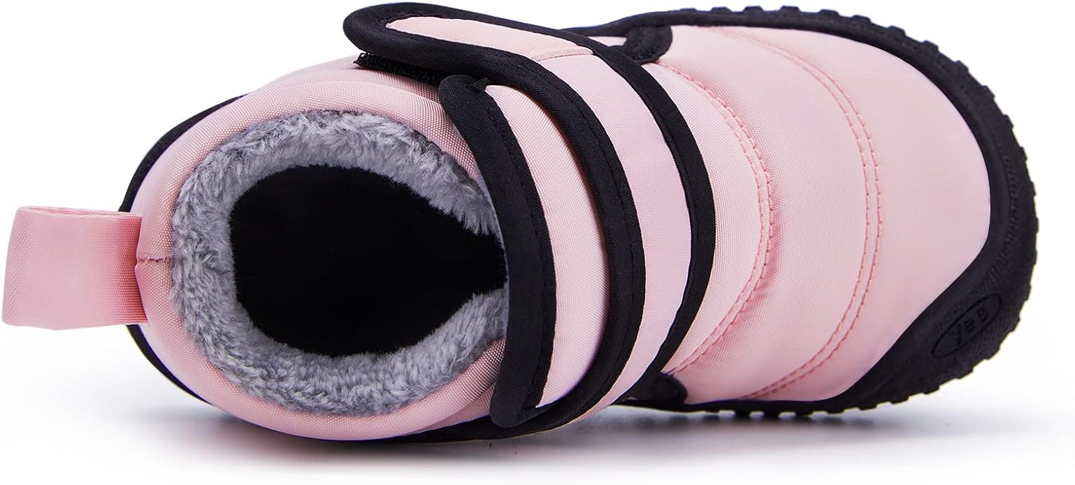 BMCiTYBM Toddler Baby Snow Boots Winter Shoes Boys Girls Cold Weather Baby Faux Fur Shoes