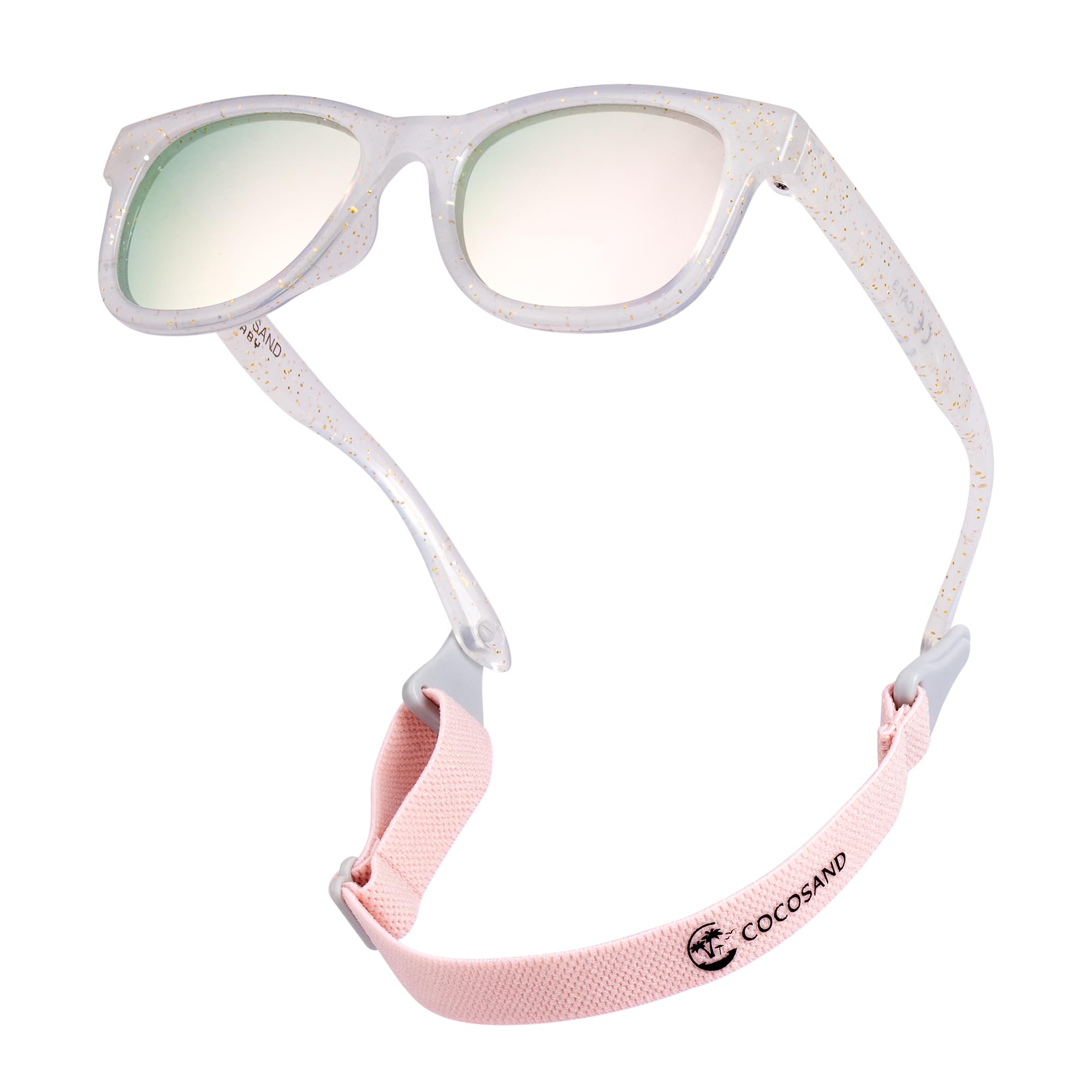 COCOSAND Flexible Polarized Baby Sunglasses with Strap