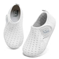 JOINFREE Toddler Boys Girls Aquatic Water Shoe Slip On Walking Sneakers Shoes for Kids White 18-24 Months Infant
