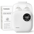 Baby Bottle Warmer, Felizbebe 10-in-1 Double Bottle Warmer for Breastmilk or Formula, Breast Milk Warmer for Baby, Accurate Temperature Control, Timer, Sterili-zing, Defrost, Heat Food, Keep Warm