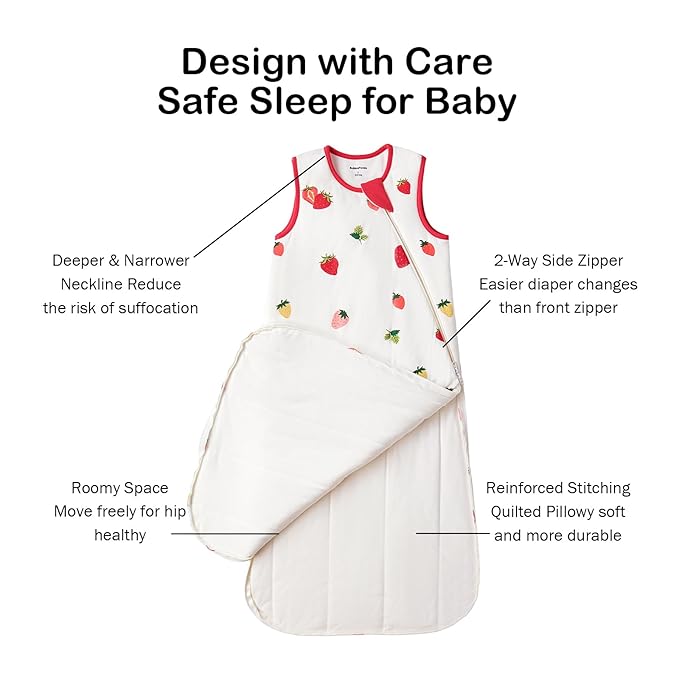 BubblePanda Rayon Made from Bamboo Sleep Sack 18-24 Months 0.5 Tog Soft Lightweight Toddler Sleep Sack 2t for Babies 2-Way Zipper Wearable Blanket Baby 18 Months