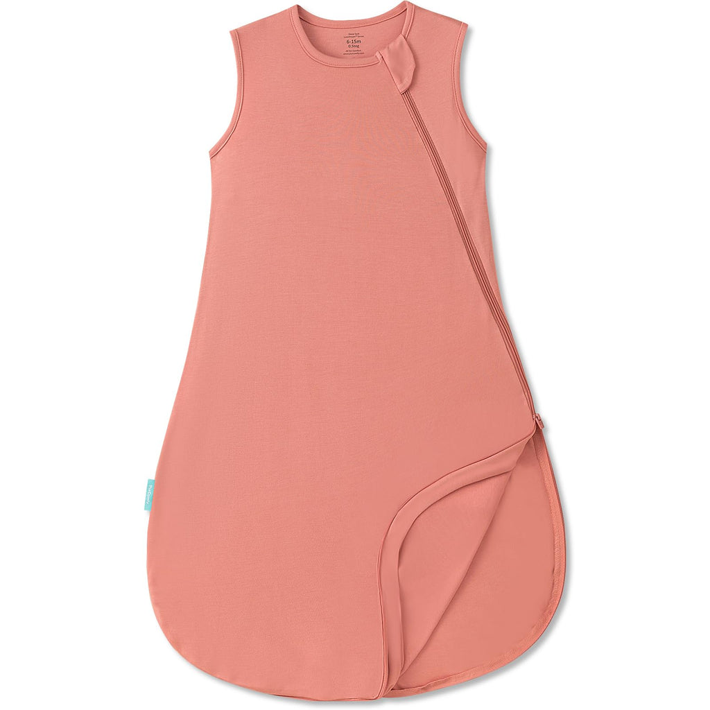 PurComfy Supersoft Sleep Sack 0.5 TOG, Bamboo Viscose, 15-24 Months, Coral