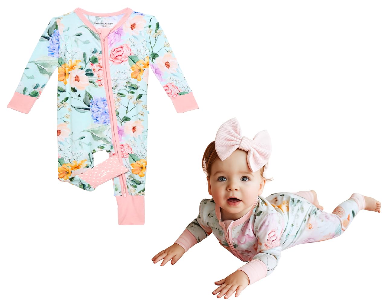 Posh Peanut Convertible Baby Sleepers, Toddlers Footless Pajamas for Girls