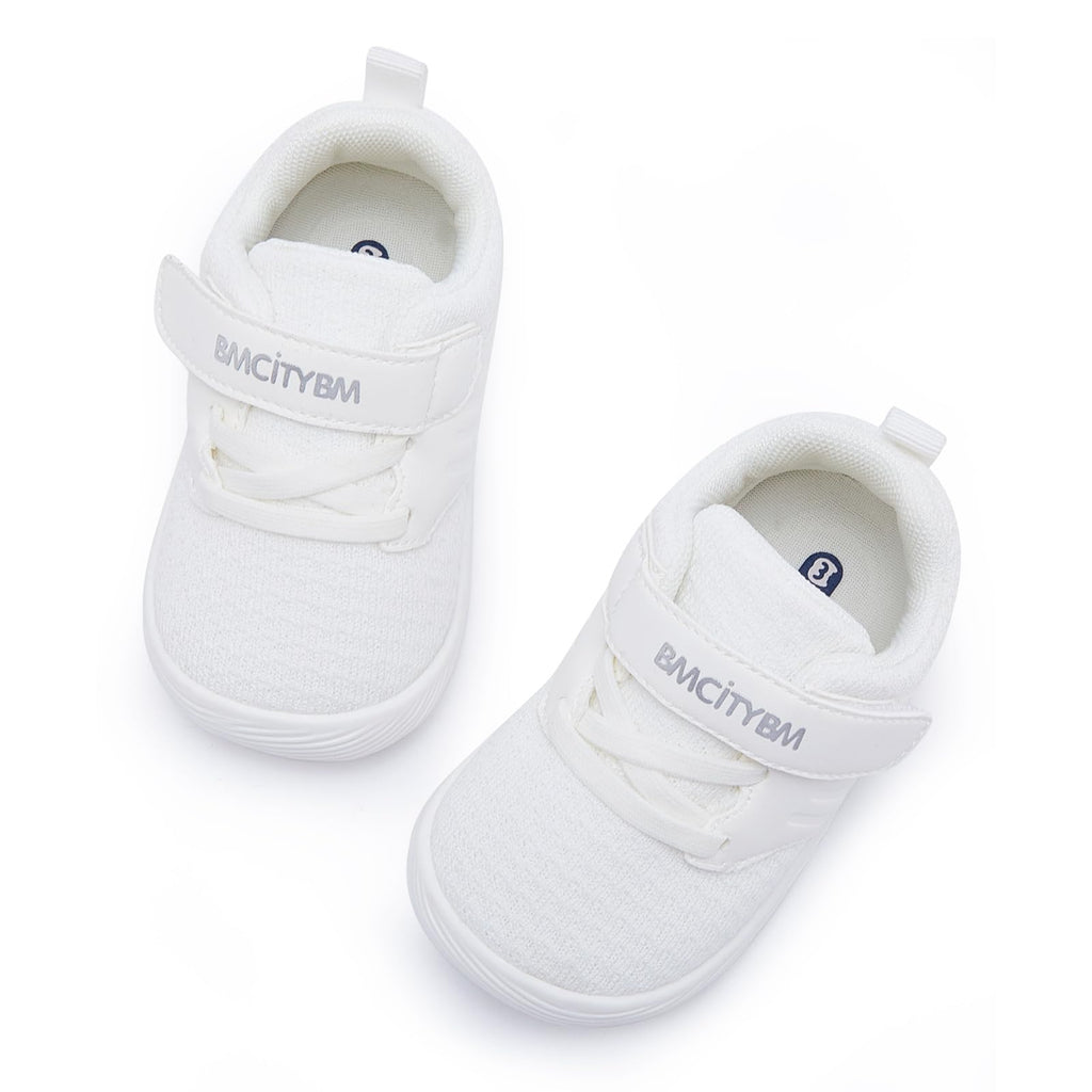BMCiTYBM Baby Boy Girl Shoes Infant Walking Sneaker White Size 6-12 Months