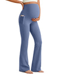 G4Free Pregnancy Pants Maternity Sweatpants for Lounge,Denim Blue,XXL,Tall