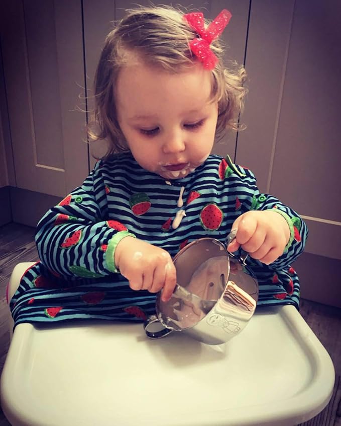 Children's Premium Stainless Steel Dinnerware Set | 1 Bowl with Handles, 1 Cup with Handle & 1 Divided Plate | Cute Little Princess Design | Perfect for Babies, Toddlers & Kids | by Kiddobloom