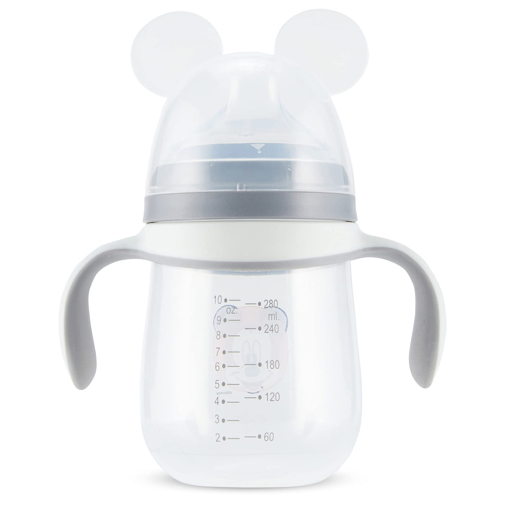 Disney Sippy Cups for Toddlers, Learner Cups for Kids with Pacifier, BPA-Free Trainer Cup with Handles, Leak-Proof Minnie Mouse and Mickey Mouse Sippy Cups, Perfect Unisex Gift for Children