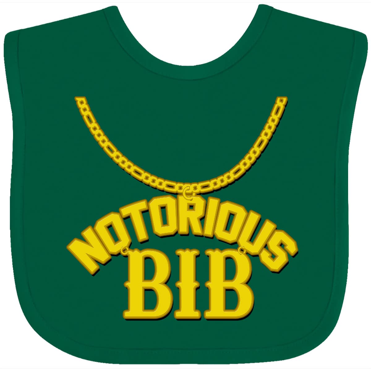 inktastic Notorious Bib Baby Bib White and Black 1c5d1