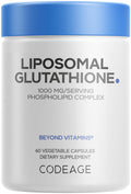 Codeage Liposomal Glutathione 1000mg, Reduced L-Glutathione, 60 Capsules