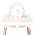 Nibble and Rest Highchair Insert Cover, Compatible for IKEA Antilop Highchair, High Chair Accessories Stain-Proof and Wipeable Insert Cover(Cushion NOT Included) (Rainbow with Stars)