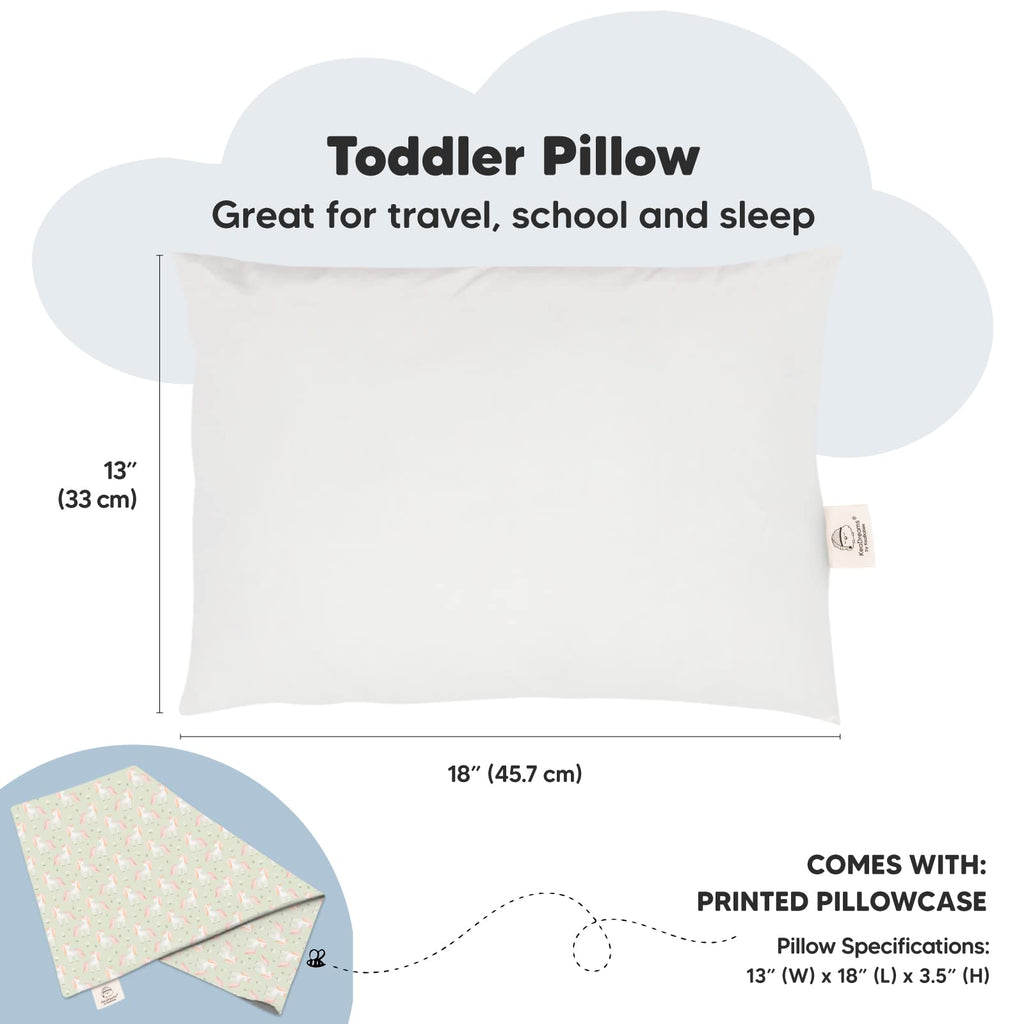 Toddler Pillow with Pillowcase, 13x18 My Little Dreamy Pillow (Grace)