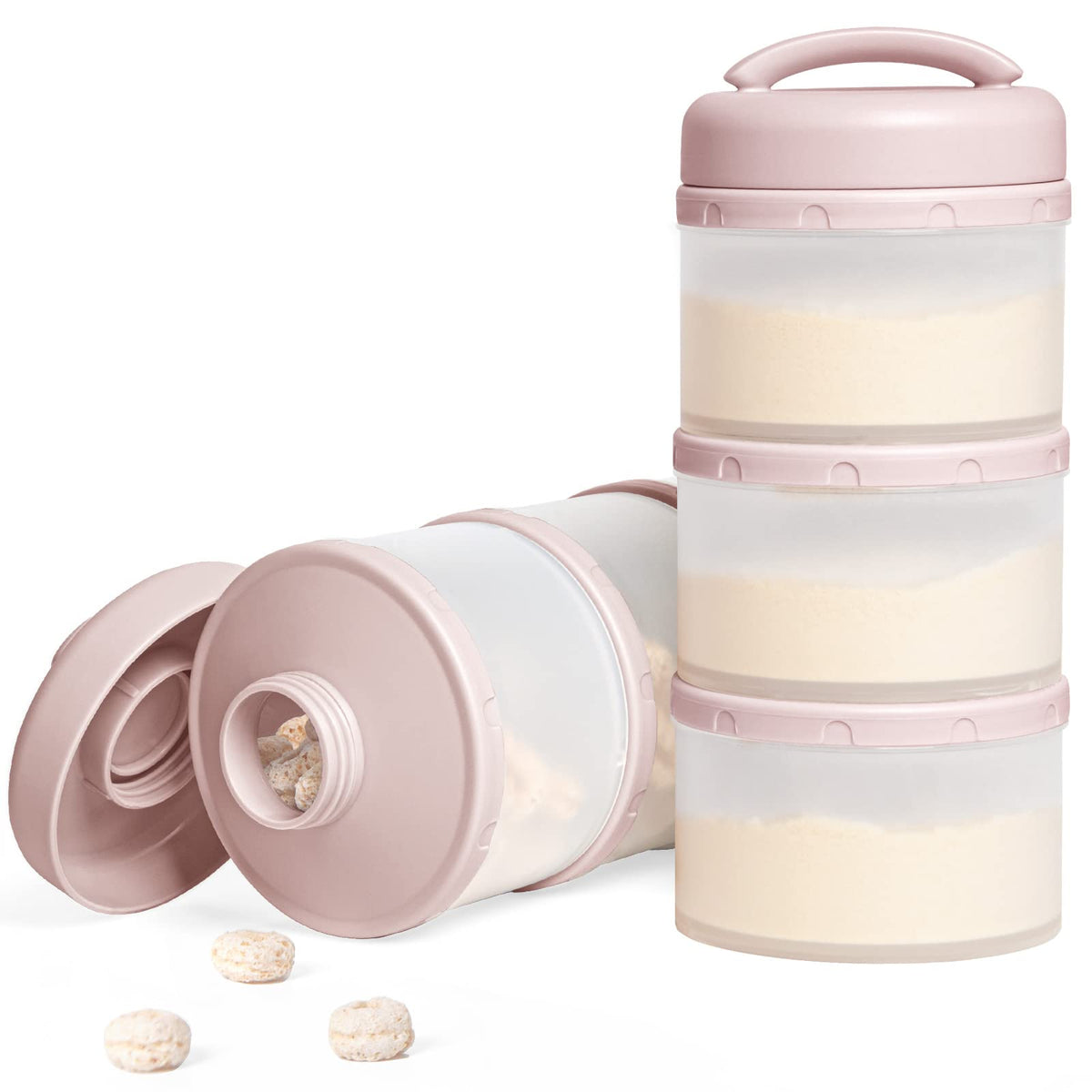 Termichy Stackable Formula Dispenser Portable: Milk Powder Container to go