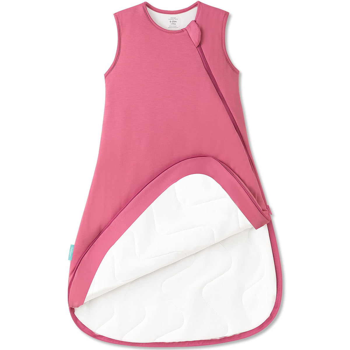 PurComfy Supersoft Sleep Sack 1.0 TOG, Bamboo Viscose, 0-3 Months, Dolphin