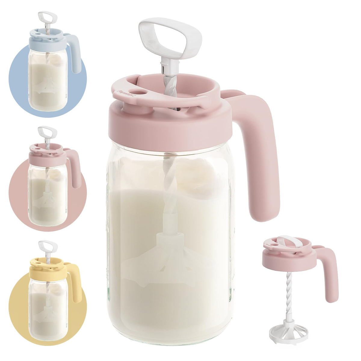 Papablic Breast Milk Pitcher, Formula & Baby Feeding Container, Pink