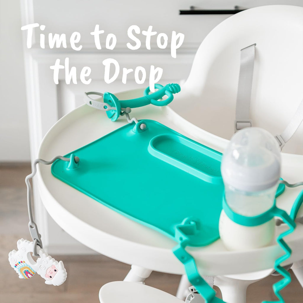 Busy Baby Teething Spoon is Dishwasher Safe in Food Grade Silicone (Pewter)